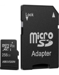 Карта памяти MicroSDXC 256GB HS TF C1 STD 256G ADAPTER UHS I U1 Class10 92 50MB s adapter Hikvision