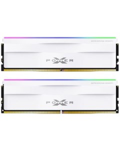 Модуль памяти DDR5 32GB 2 16GB SP032GXLWU600FDH XPOWER Zenith RGB PC5 48000 6000MHz CL40 1 35V white Silicon power