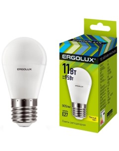 Лампа Ergolux LED G45 11W E27 3K LED G45 11W E27 3K