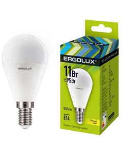 Лампа Ergolux LED G45 11W E14 3K LED G45 11W E14 3K