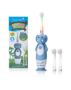 Электрическая зубная щетка Brush Baby Sonic WildOnes Слон голубая Sonic WildOnes Слон голубая Brush-baby