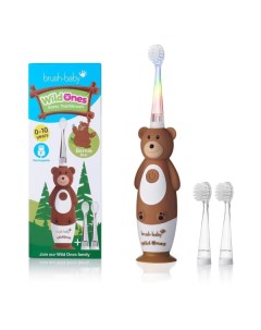 Электрическая зубная щетка Brush Baby Sonic WildOnes Медведь коричневая Sonic WildOnes Медведь корич Brush-baby