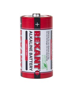 Батарейка алкалиновая щелочная Rexant С LR14 1 5 В 30 1014 2шт С LR14 1 5 В 30 1014 2шт