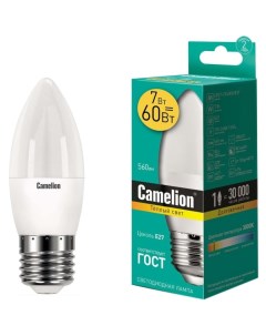 Лампа Camelion LED7 C35 830 E27 10 штук LED7 C35 830 E27 10 штук