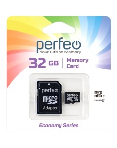 Карта памяти SDHC Micro Perfeo 32GB High Capacity Class 10 PF32GMCSH10AES 32GB High Capacity Class 1