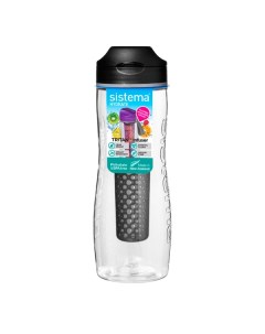 Бутылка для воды Sistema Hydrate Tritan Infuser 800мл Black 660 Hydrate Tritan Infuser 800мл Black 6
