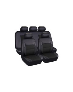 Чехлы для автомобильных сидений Kraft KT 835640 Luxury экокожа черный KT 835640 Luxury экокожа черны Крафт