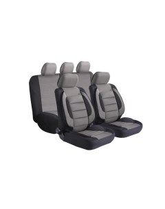 Чехлы для автомобильных сидений Kraft KT 835639 Comfort полиэстер черный серый KT 835639 Comfort пол Крафт