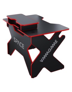 Стол компьютерный игровой VMMGAME SPACE 120 DARK красный с подставкой BASE SPACE 120 DARK красный с  Vmmgame