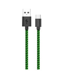 Кабель для сотового телефона mini micro USB Pero DC 04 micro USB 2А 2м Green black PRDC 04MU2MGB DC  Péro