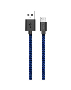 Кабель для сотового телефона mini micro USB Pero DC 04 micro USB 2А 1м Blue black PRDC 04MU1MBB DC 0 Péro