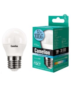 Лампа Camelion LED12 G45 845 E27 10 штук LED12 G45 845 E27 10 штук