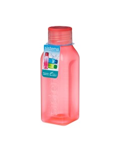 Бутылка для воды Sistema Hydrate Square Bottle 475мл Orange 870 Hydrate Square Bottle 475мл Orange 8