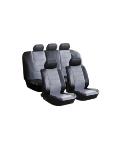 Чехлы для автомобильных сидений Kraft KT 835622 Fashion экокожа черный серый KT 835622 Fashion экоко Крафт