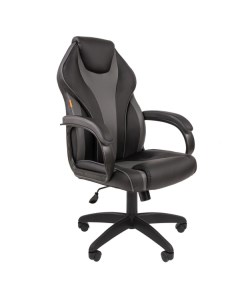 Кресло компьютерное Chairman 299 экокожа черный серый 299 экокожа черный серый