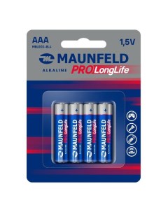 Батарейка алкалиновая щелочная Maunfeld MBLR03 BL4 AAA 4 шт MBLR03 BL4 AAA 4 шт