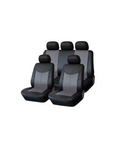 Чехлы для автомобильных сидений Kraft KT 835627 Style экокожа черный серый KT 835627 Style экокожа ч Крафт