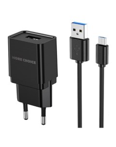 Сетевое зарядное устройство USB More Choice NC33m Black NC33m Black More choice