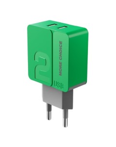 Сетевое зарядное устройство USB More Choice NC46 Green NC46 Green More choice