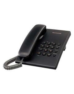 Телефон проводной Panasonic KX TS2350RUB Black KX TS2350RUB Black