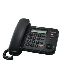 Телефон проводной Panasonic KX TS2358RUB Black KX TS2358RUB Black