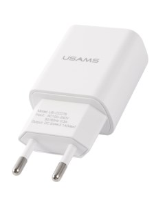 Сетевое зарядное устройство USB Usams US CC075 T18 2 1A белый CC075TC01 US CC075 T18 2 1A белый CC07