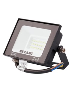 Прожектор Rexant 20 Вт 1600 Лм 4000 K IP65 605 029 20 Вт 1600 Лм 4000 K IP65 605 029
