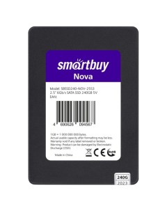 SSD накопитель Smartbuy Nova 240GB SBSSD240 NOV 25S3 Nova 240GB SBSSD240 NOV 25S3