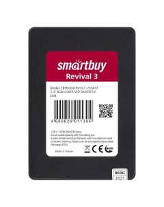 SSD накопитель Smartbuy Revival 3 960GB SB960GB RVVL3 25SAT3 Revival 3 960GB SB960GB RVVL3 25SAT3