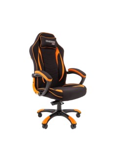 Кресло компьютерное игровое Chairman Game 28 ткань черный оранжевый Game 28 ткань черный оранжевый