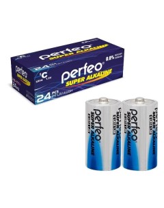 Батарейка алкалиновая щелочная Perfeo LR14 C Super Alkaline 24 pcs LR14 C Super Alkaline 24 pcs