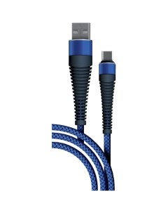 Кабель для сотового телефона BoraSCO USB Type C 1м темно синий 00000308859 USB Type C 1м темно синий Borasco