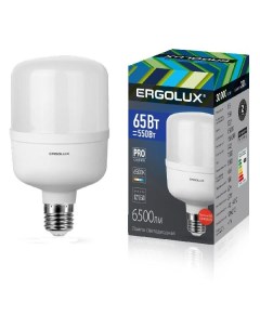 Лампа Ergolux LED HW 65W E40 6K LED HW 65W E40 6K