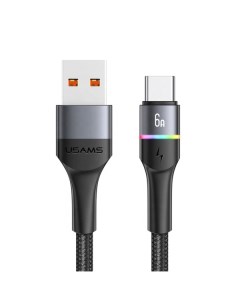 Кабель USB Type C Usams US SJ536 U76 USB Type C 6A Fast Charging 1 2m US SJ536 U76 USB Type C 6A Fas