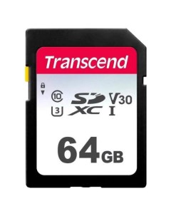 Карта памяти SDXC Transcend SDXC 300S Class 10 64GB SDXC 300S Class 10 64GB