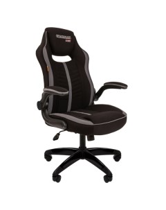 Кресло компьютерное игровое Chairman Game 19 ткань черный серый Game 19 ткань черный серый