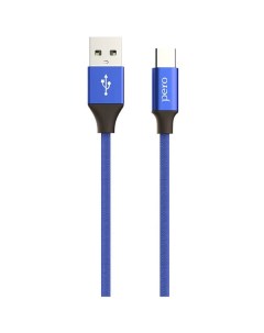 Кабель USB Type C Pero DC 02 8 pin Lightning 2А 1м синий PRDC 028P1MBL DC 02 8 pin Lightning 2А 1м с Péro