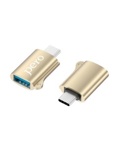 Переходник Pero AD02 OTG TYPE C TO USB 2 0 золотой PRAD02TUGD AD02 OTG TYPE C TO USB 2 0 золотой PRA Péro