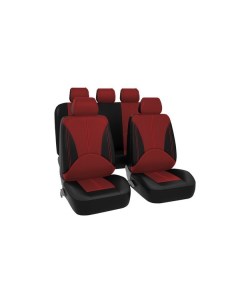 Чехлы для автомобильных сидений Kraft KT 835635 Elite экокожа черный красный KT 835635 Elite экокожа Крафт
