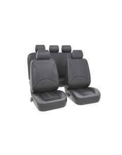 Чехлы для автомобильных сидений Kraft KT 835633 Elite экокожа серый KT 835633 Elite экокожа серый Крафт
