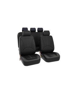 Чехлы для автомобильных сидений Kraft KT 835630 Elite экокожа черный белая строчка KT 835630 Elite э Крафт