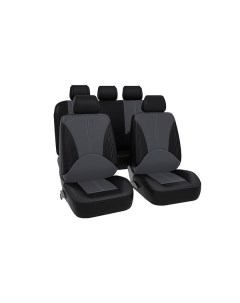 Чехлы для автомобильных сидений Kraft KT 835634 Elite экокожа черный серый KT 835634 Elite экокожа ч Крафт