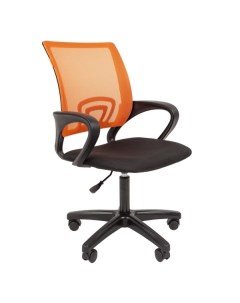 Кресло компьютерное Chairman 696 LT ткань черный оранжевый 696 LT ткань черный оранжевый