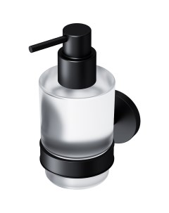 Диспенсер X Joy A85A36922 для жидкого мыла стеклянный с настенным держателем черный Am.pm.