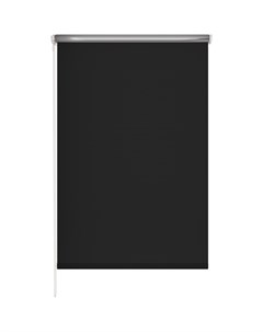 Штора рулонная блэкаут Silver 60x175 см черная Garden