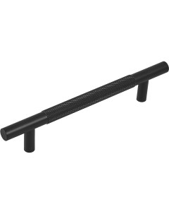 Ручка рейлинг мебельная Axel 128 мм цвет черный 2 шт Inspire
