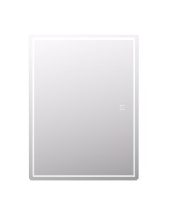 Шкаф зеркальный подвесной Look с подсветкой 60x80 см цвет белый Vigo
