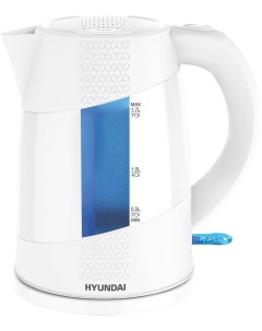 Чайник HYK P2407 белый голубой Hyundai