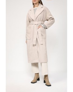 Пальто с накладными карманами и съемным поясом Belucci