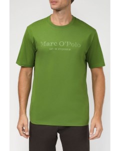 Хлопковая футболка с логотипом бренда Marc o'polo